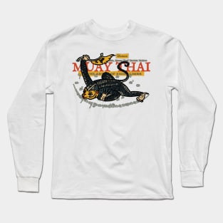 Classic Muay Thai Tattoo Monkey Long Sleeve T-Shirt